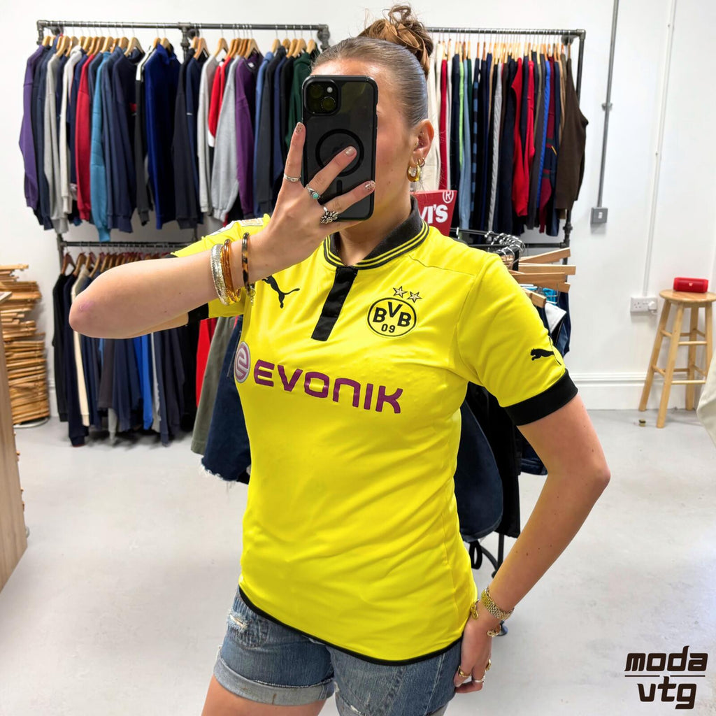 Vintage 2012/13 Borussia Dortmund Jersey Yellow Medium Gotze Puma Home Unisex