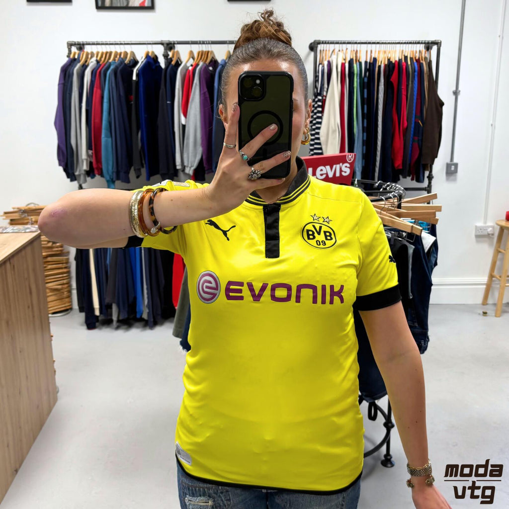 Vintage 2012/13 Borussia Dortmund Jersey Yellow Medium Gotze Puma Home Unisex
