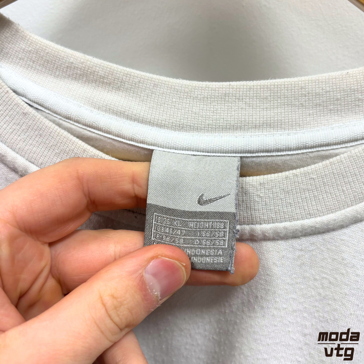 Vintage Y2K Nike Sweatshirt White Large