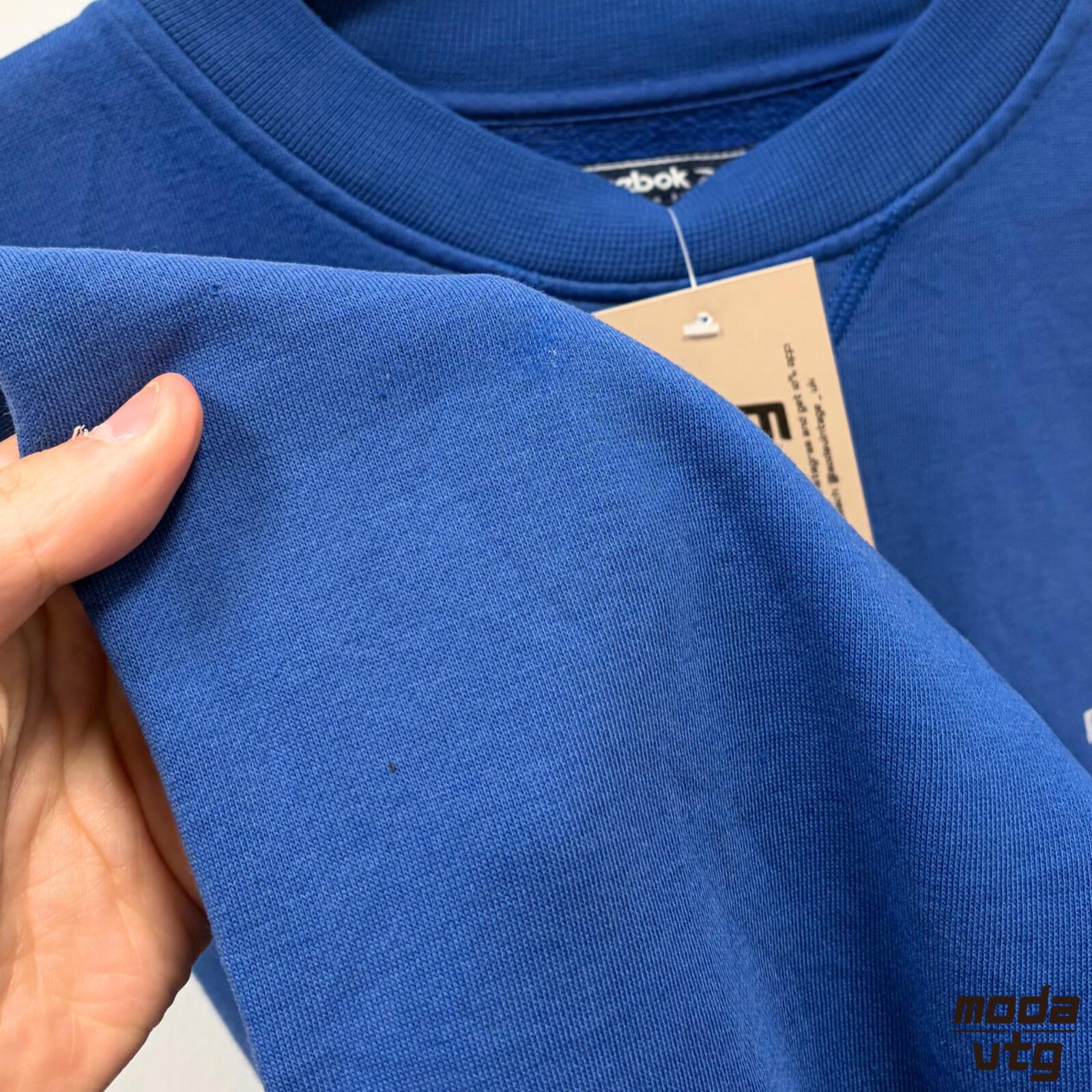 Vintage Y2K Reebok Sweatshirt Blue Medium Retro Unisex