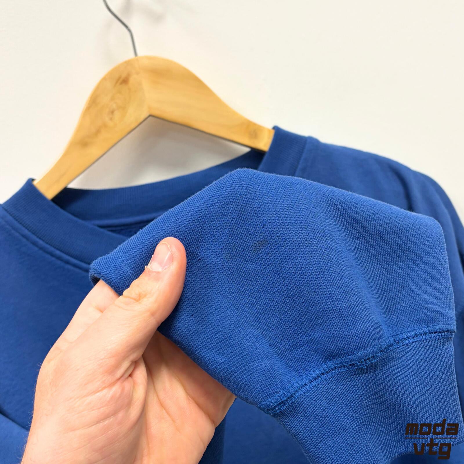 Vintage Y2K Reebok Sweatshirt Blue Medium Retro Unisex