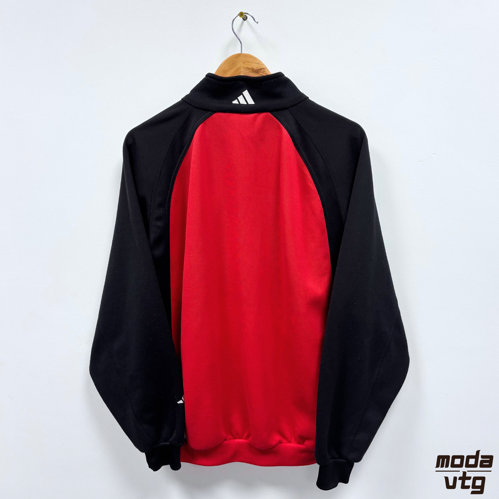 Vintage 90s Bayer 04 Leverkusen Track Jacket Red XL Retro Adidas
