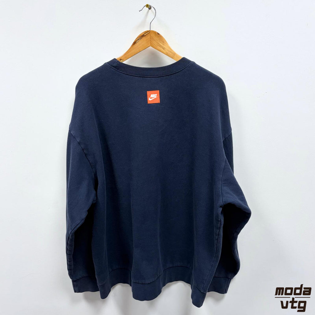 Vintage Y2K Nike Sweatshirt Navy XL Retro Unisex Graphic