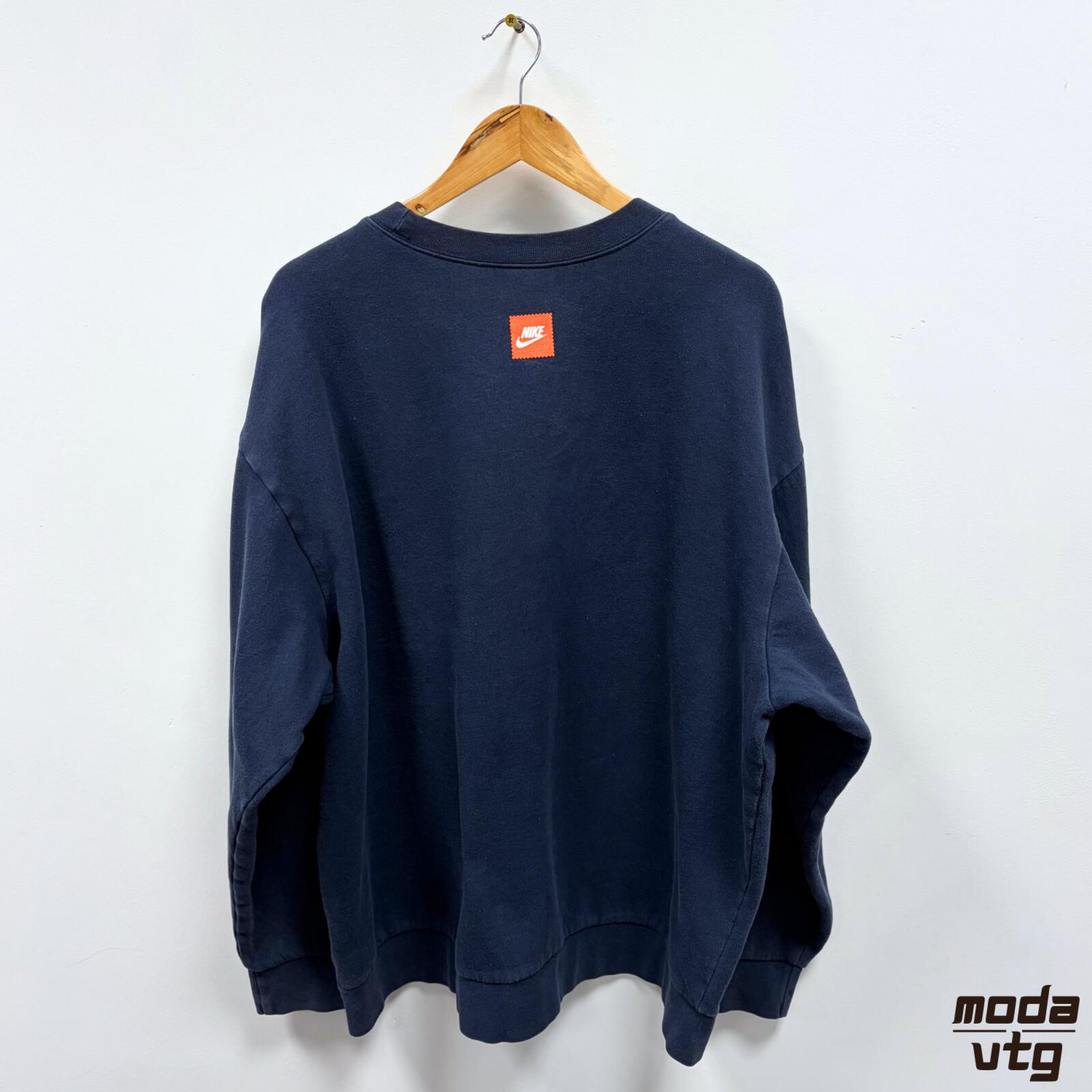 Vintage Y2K Nike Sweatshirt Navy XL Retro Unisex Graphic