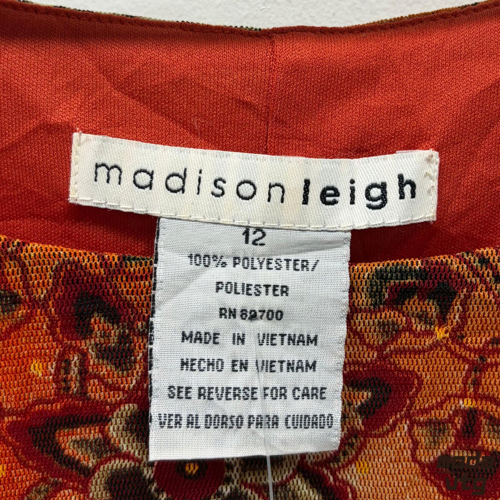 Vintage Y2K Madison Leigh Tank Top Orange Medium Summer