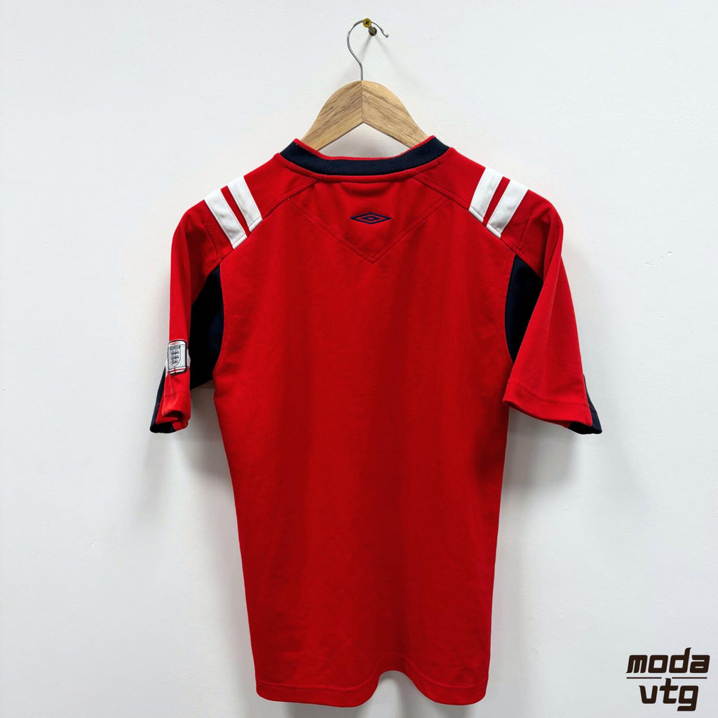 Vintage 2001/03 England Jersey Red Small Unisex Retro Umbro World Cup