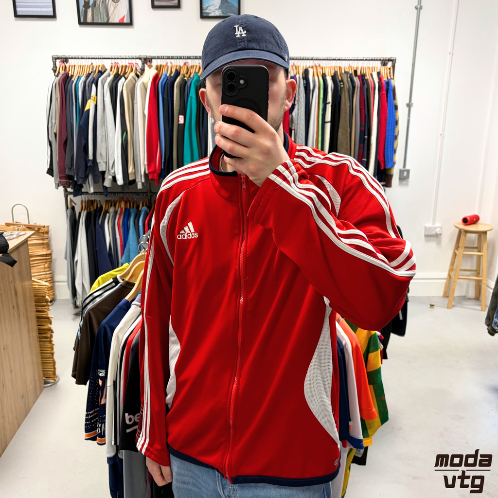 Vintage 2006 Bayern Munich Adidas Track Jacket Red XL Retro Unisex