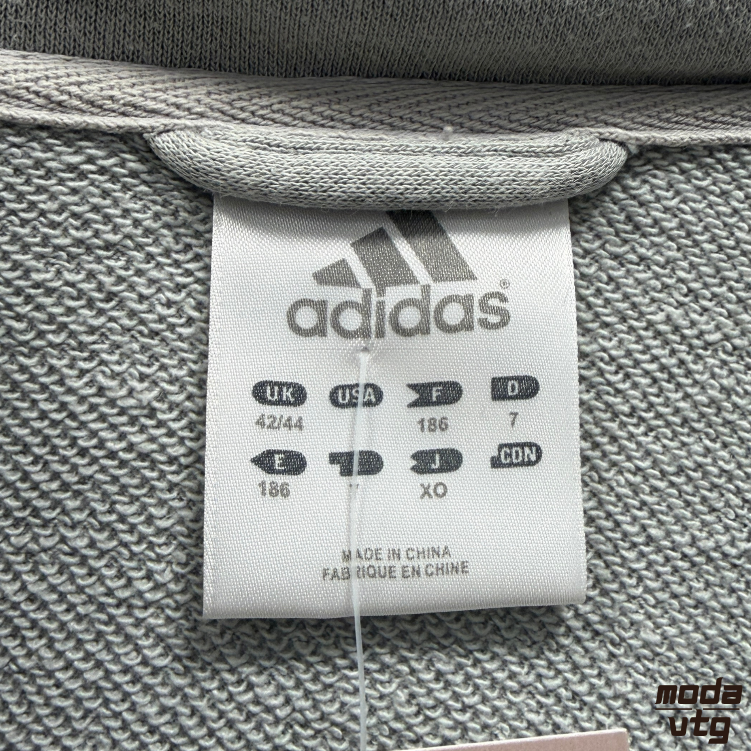 Vintage 2004 Adidas Sweatshirt Grey Large Retro Unisex Quarter Zip