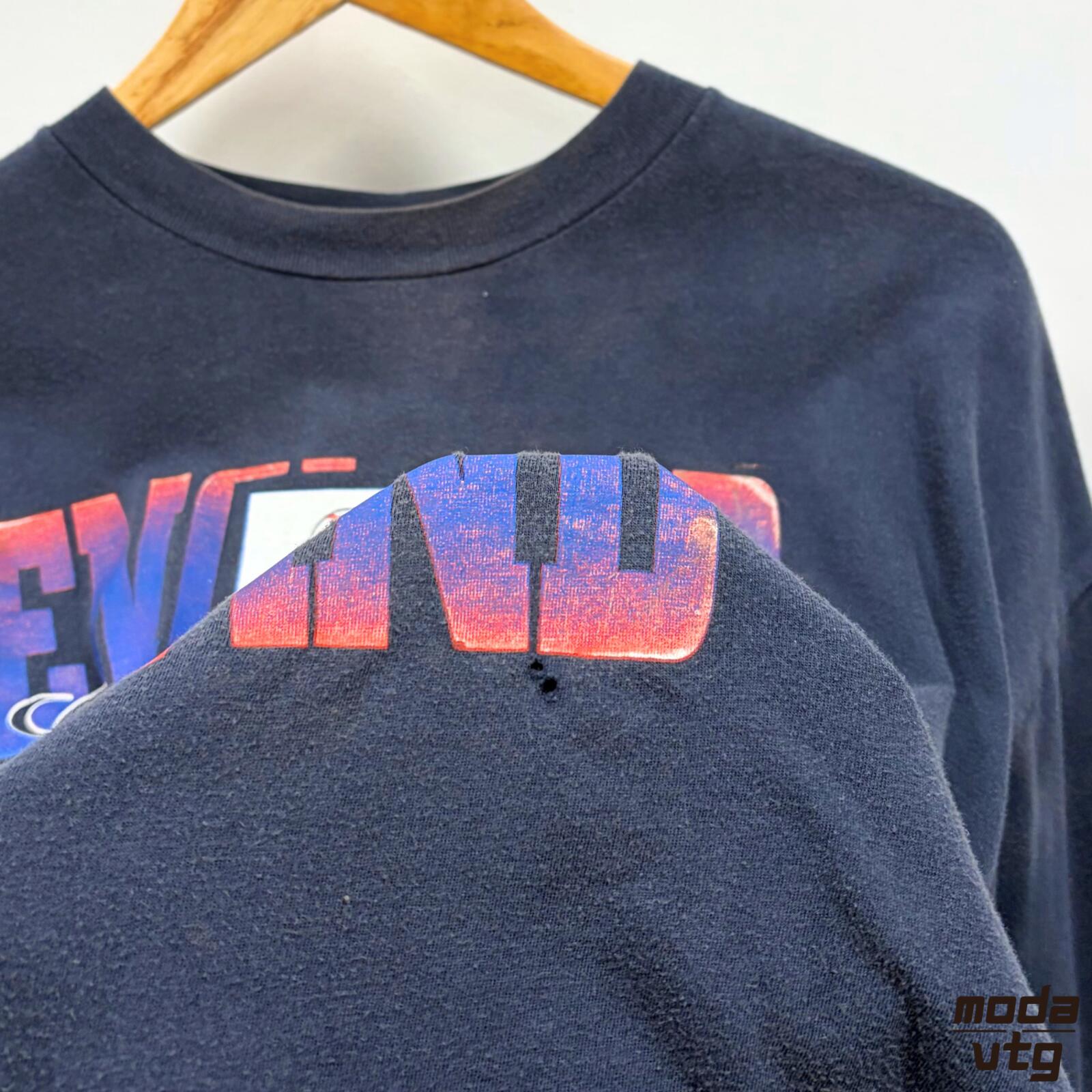 Vintage 1998 England T-Shirt Navy Large Retro Unisex World Cup
