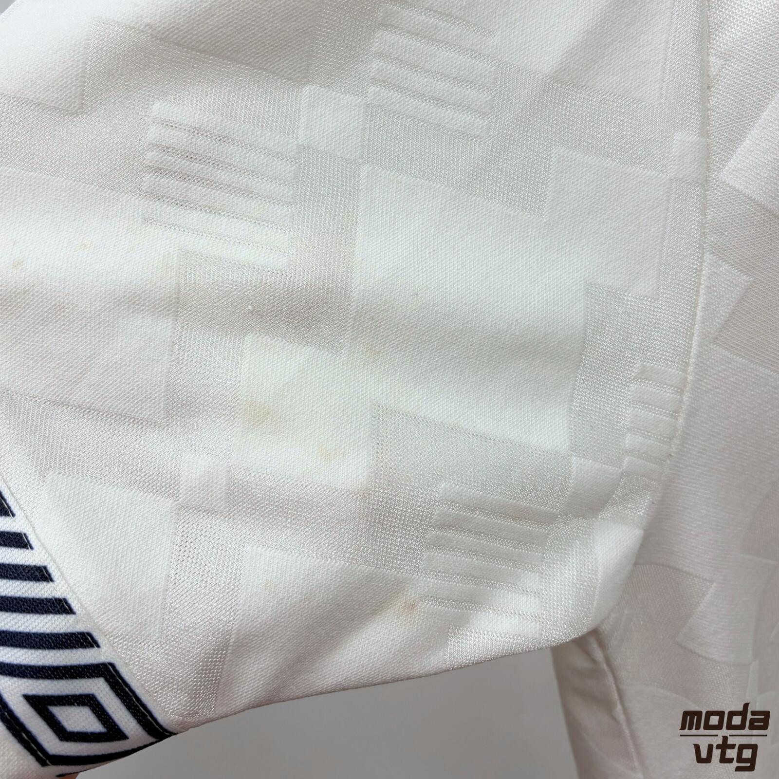 Vintage 1990/92 England Jersey Home White Large Umbro Retro Unisex