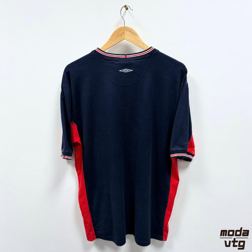 Vintage Y2K England T-Shirt Navy XL Retro Unisex Umbro