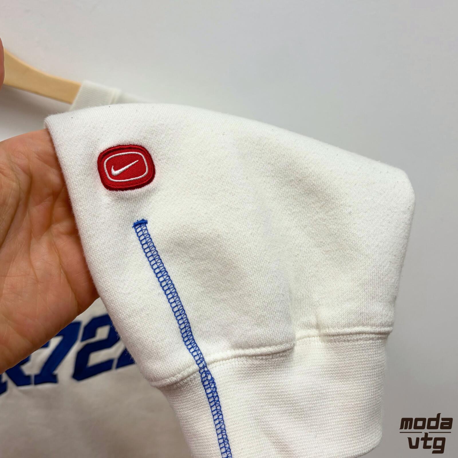 Vintage Y2K Nike Cortez Sweatshirt White Large Retro Unisex