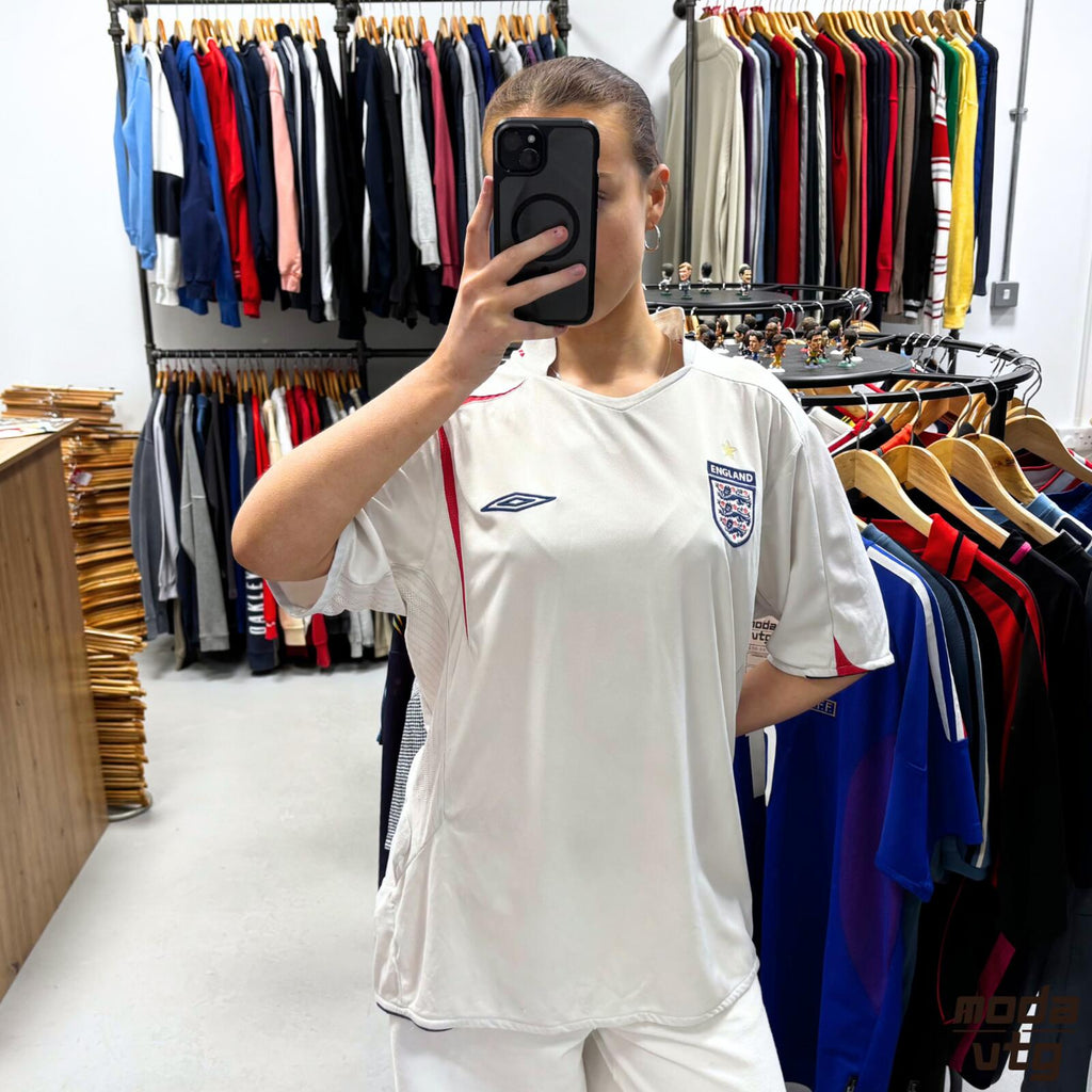 Vintage 2008/09 England Jersey White XL Retro Unisex Umbro