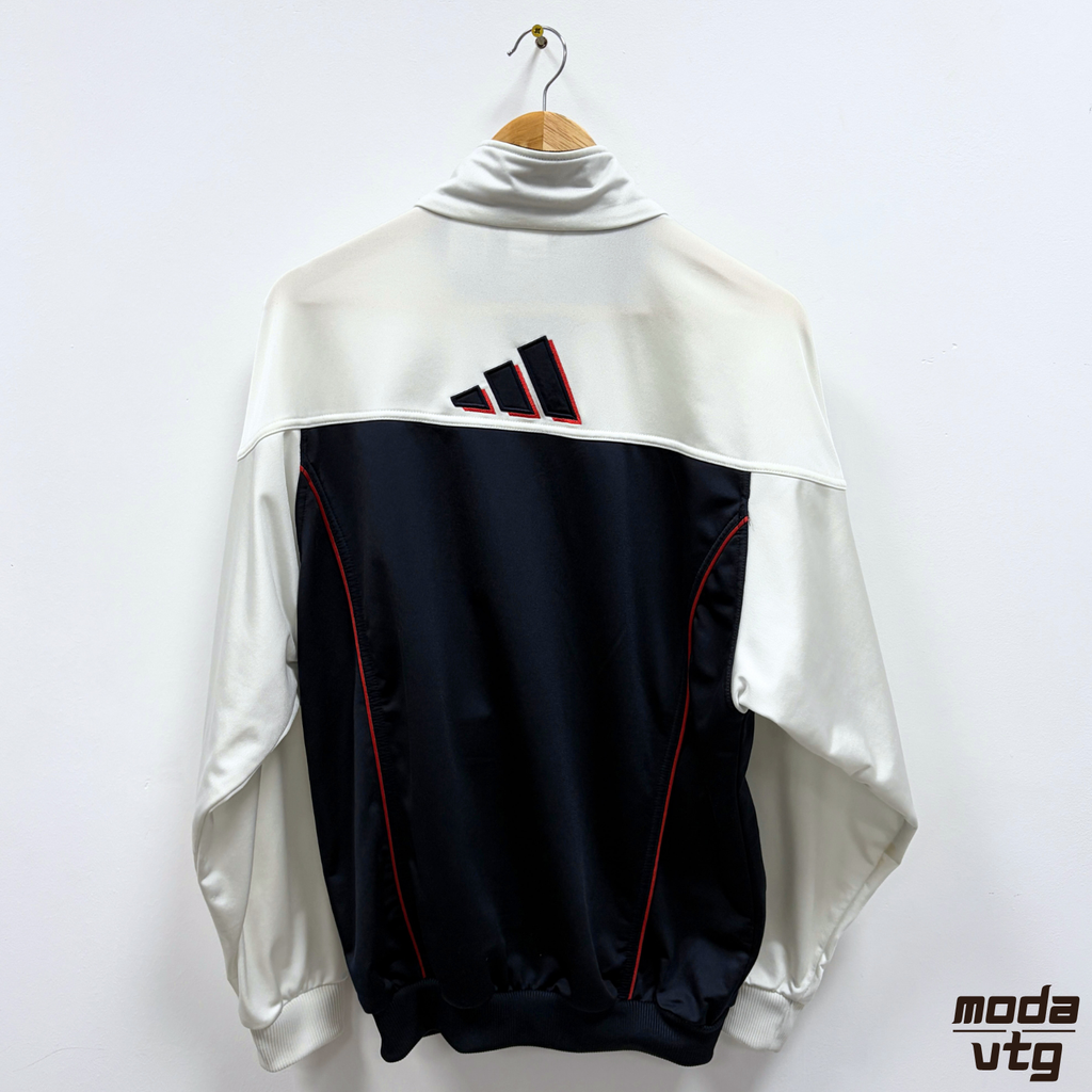 Vintage 90s Adidas Track Jacket White Large Unisex Retro