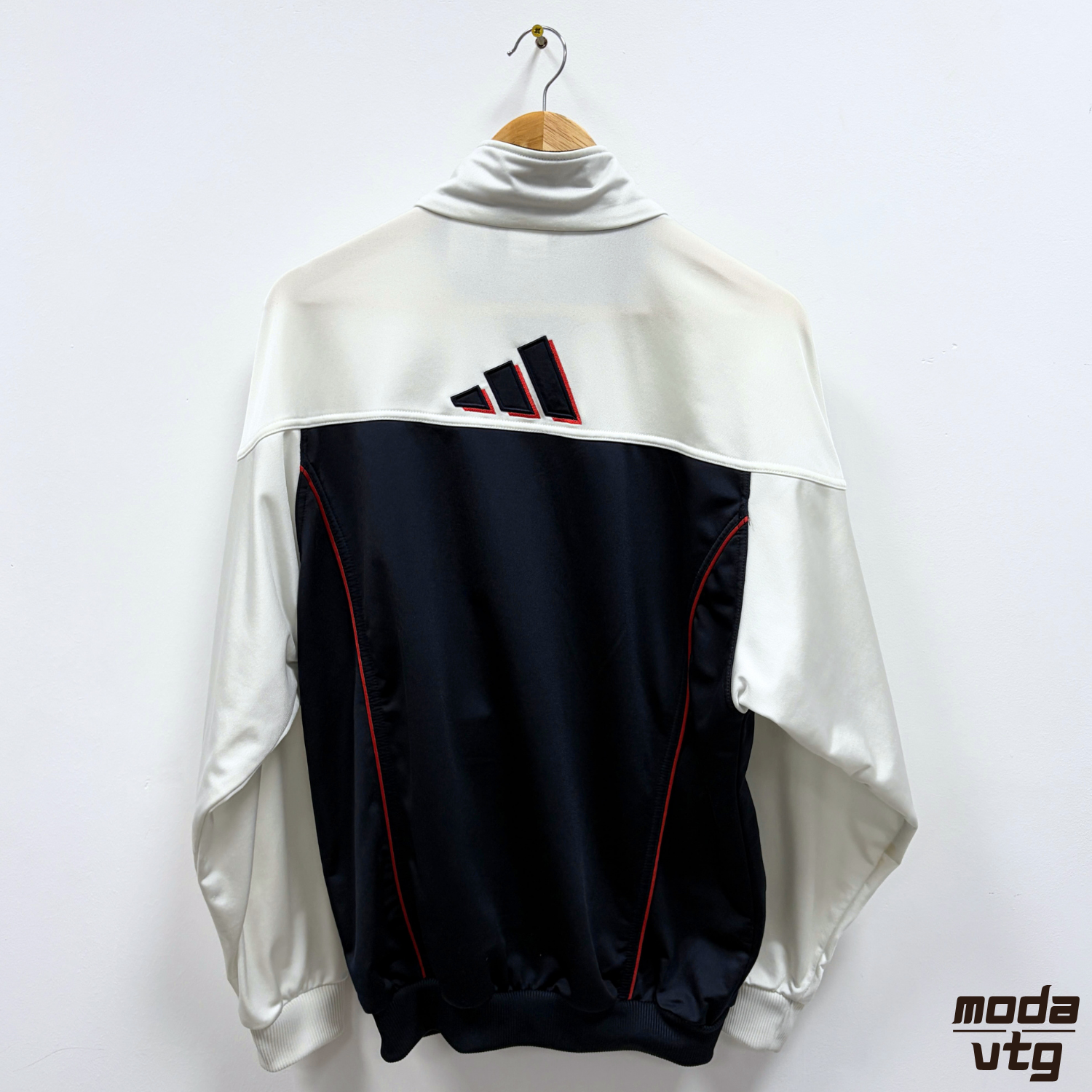 Vintage 90s Adidas Track Jacket White Large Unisex Retro
