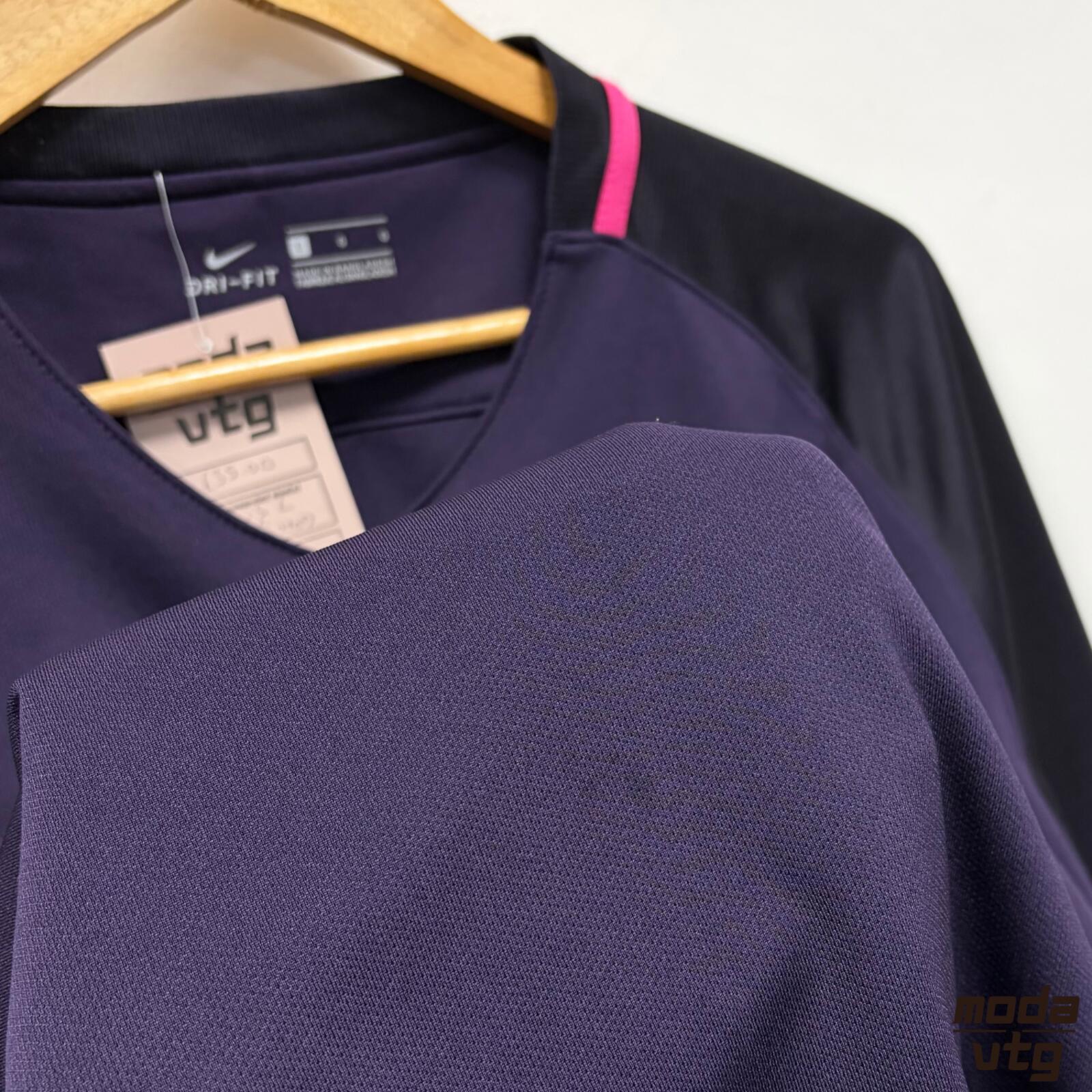 Vintage 2016/17 Barcelona Jersey Purple Large Nike Retro Unisex Away
