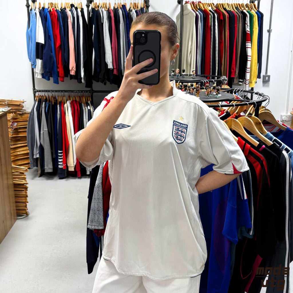 Vintage 2008/09 England Jersey White XL Retro Unisex Umbro