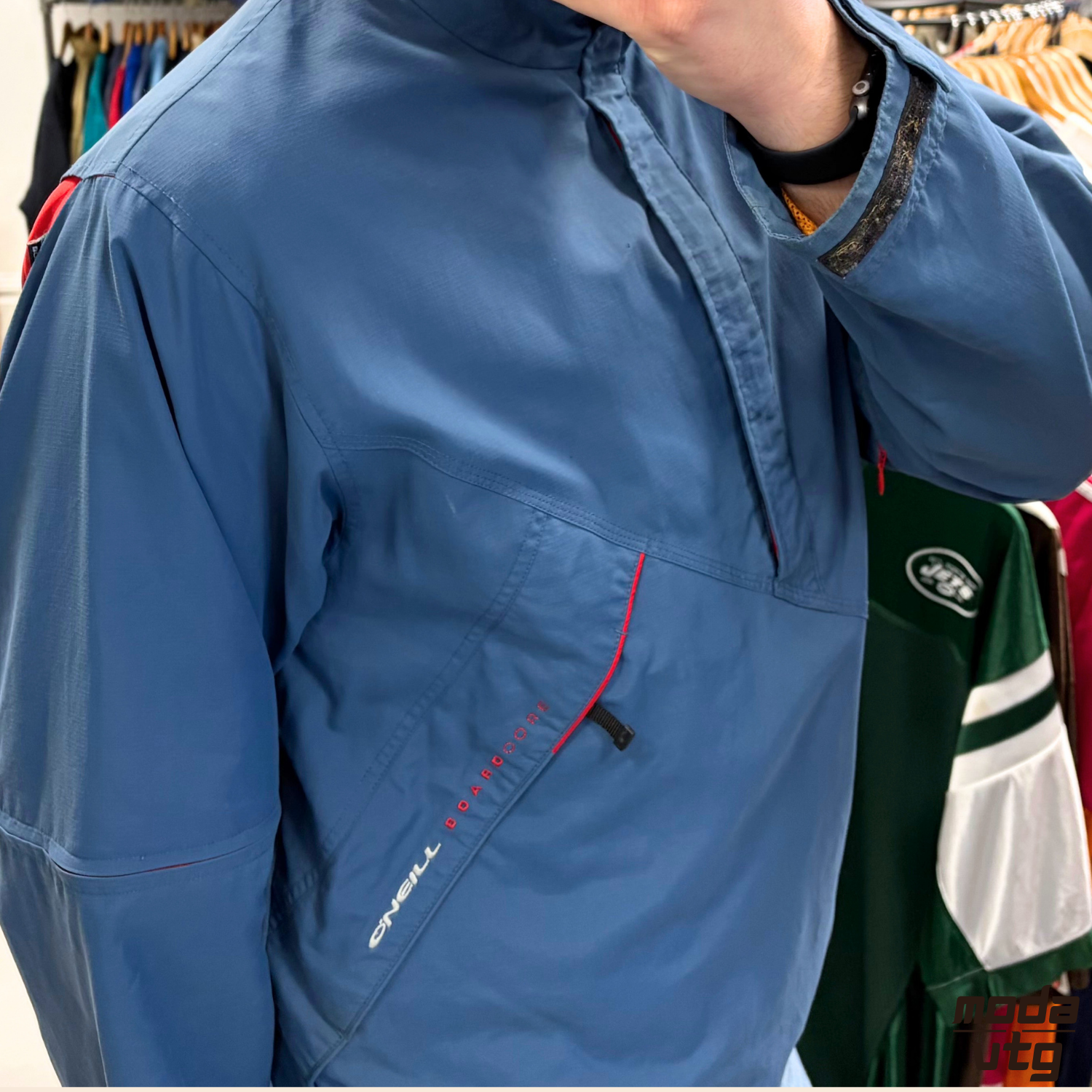 Vintage Y2K O’Neill Jacket Blue Large Unisex Boardcore Retro Quarter Zip