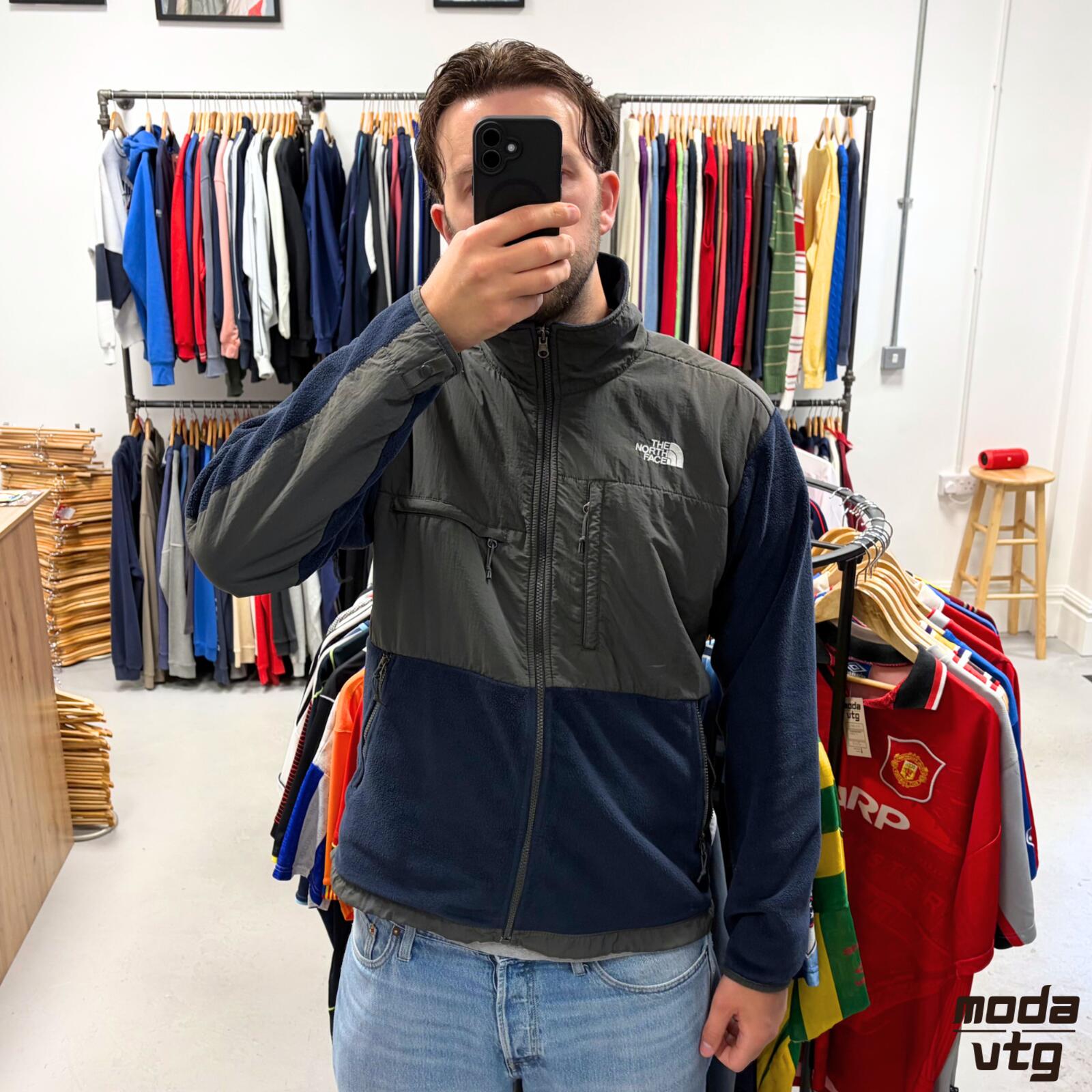 Vintage Y2K The North Face Denali Fleece Navy XL Retro Outdoors