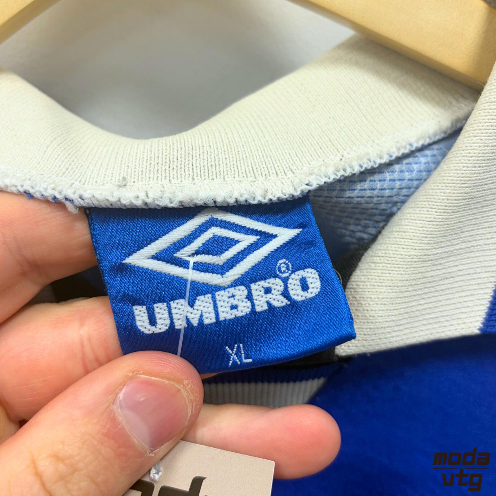 Vintage 1994/96 Manchester United Jersey Blue XL Retro Umbro Unisex
