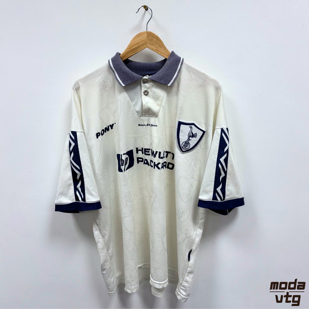 Vintage 1995/97 Tottenham Hotspurs Home Jersey White XL Pony Retro