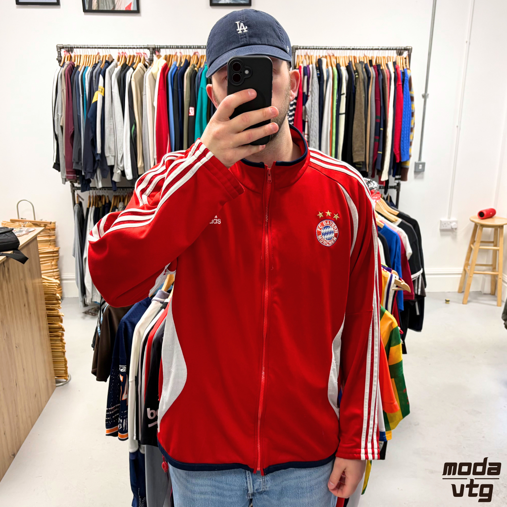 Vintage 2006 Bayern Munich Adidas Track Jacket Red XL Retro Unisex