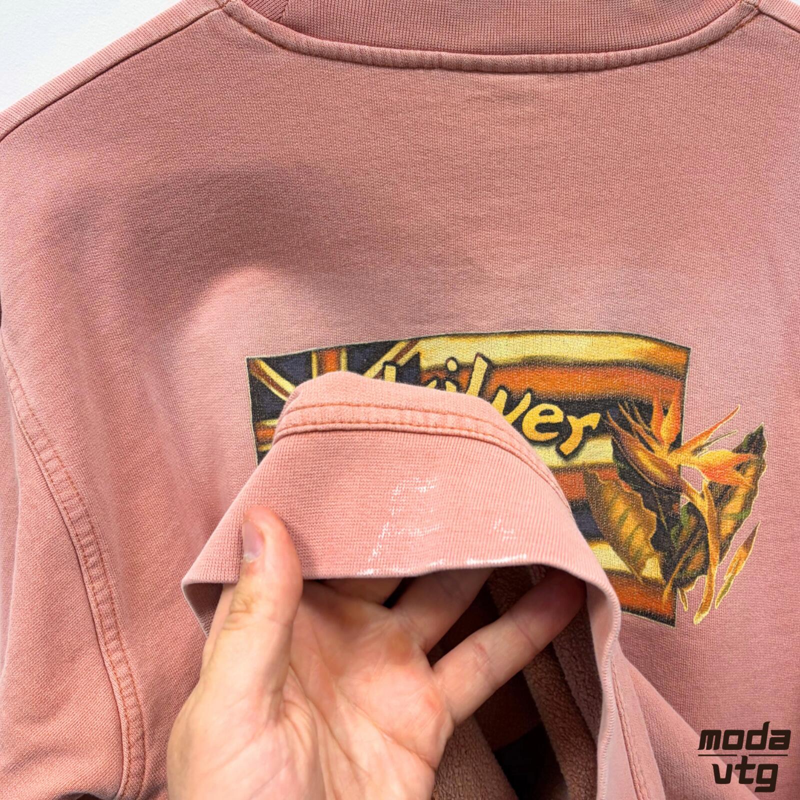 Vintage 90s Quiksilver Sweatshirt Pink Medium Retro Unisex Graphic