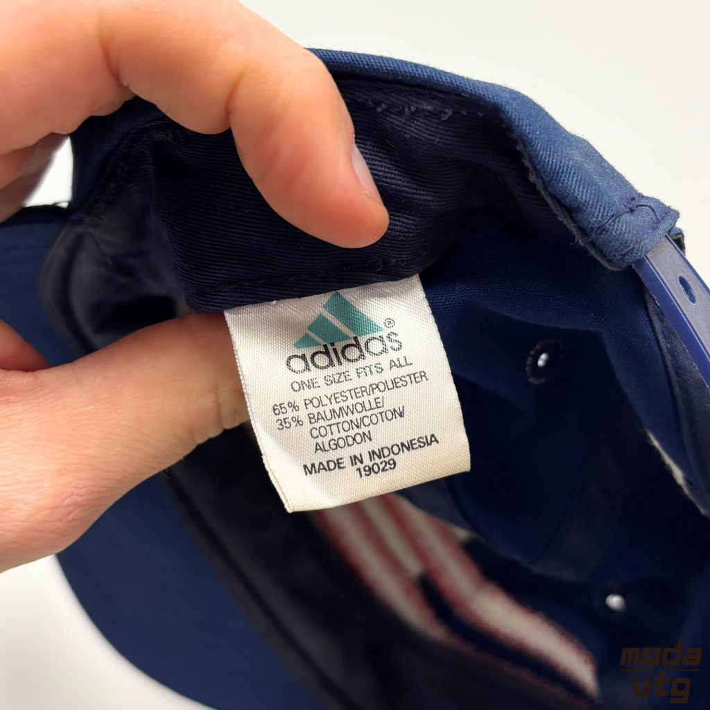 Vintage 90s Bayern Munich Adidas Navy Cap Embroidered Retro