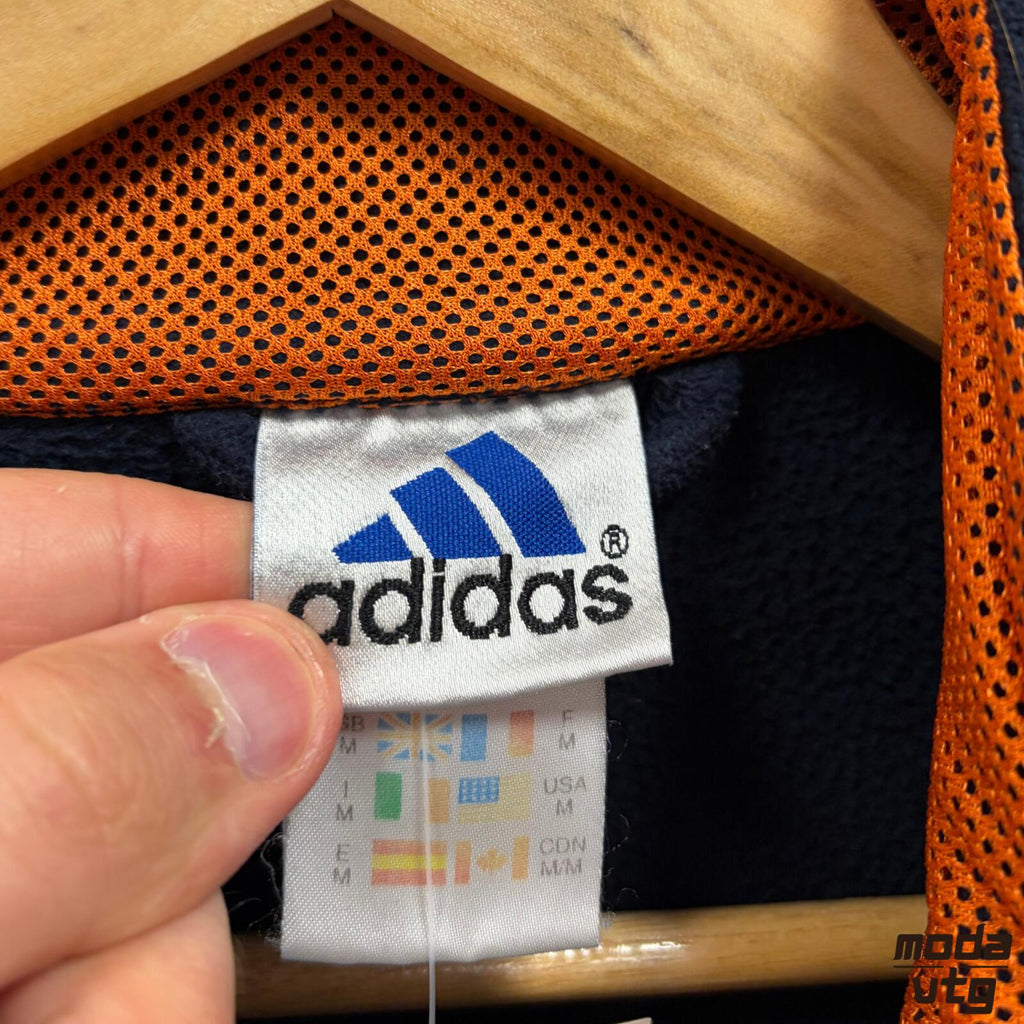 Vintage Y2K Adidas Fleece Navy Medium Retro Unisex