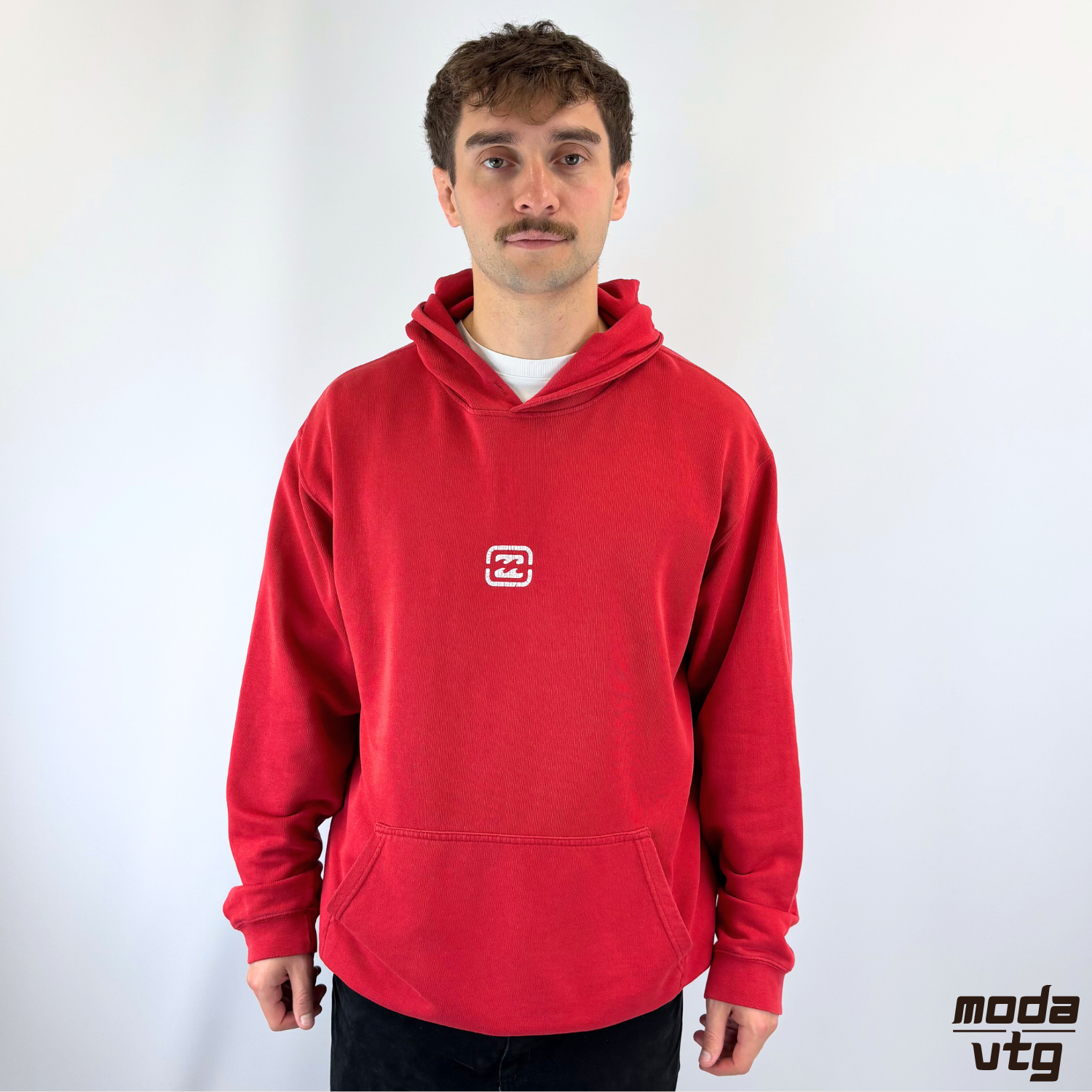 Vintage Y2K Billabong Hoodie Red XL