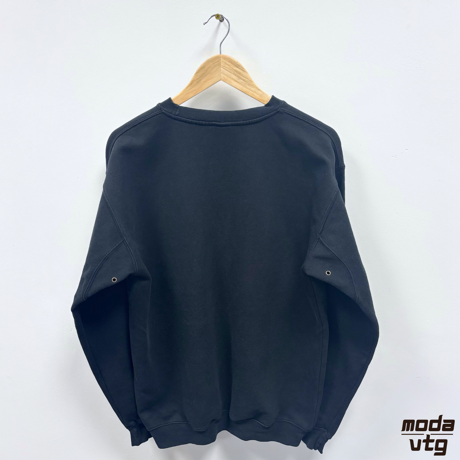 Vintage 90s Timberland Sweatshirt Black Medium Crewneck Retro