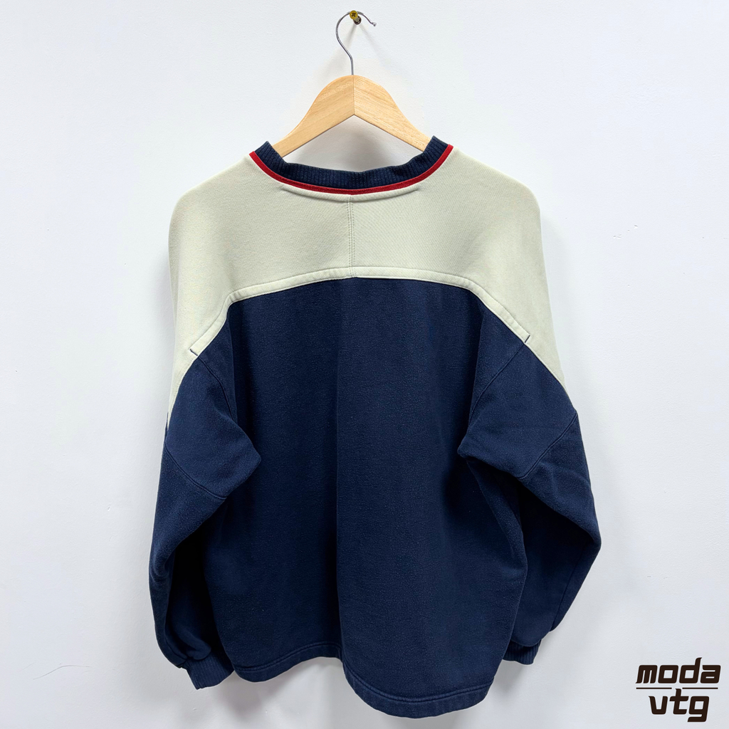 Vintage 90s Nike Sweatshirt Navy Medium Retro