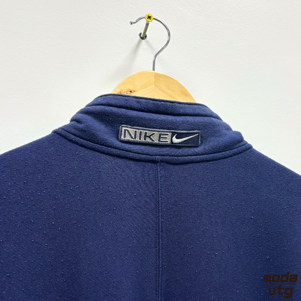 Vintage 90s Nike Sweatshirt Grey XL Quarter Zip Retro