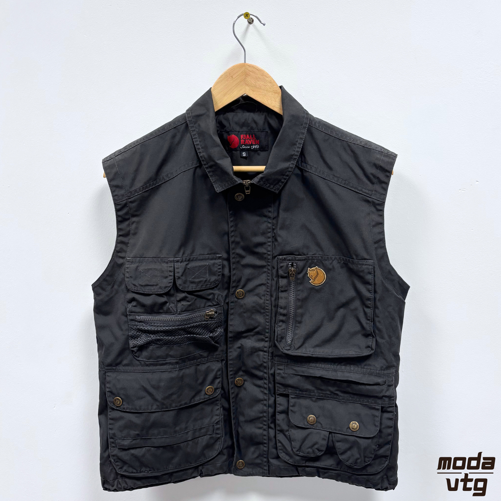 Vintage Y2K Fjällräven Vest Grey Small Hiking