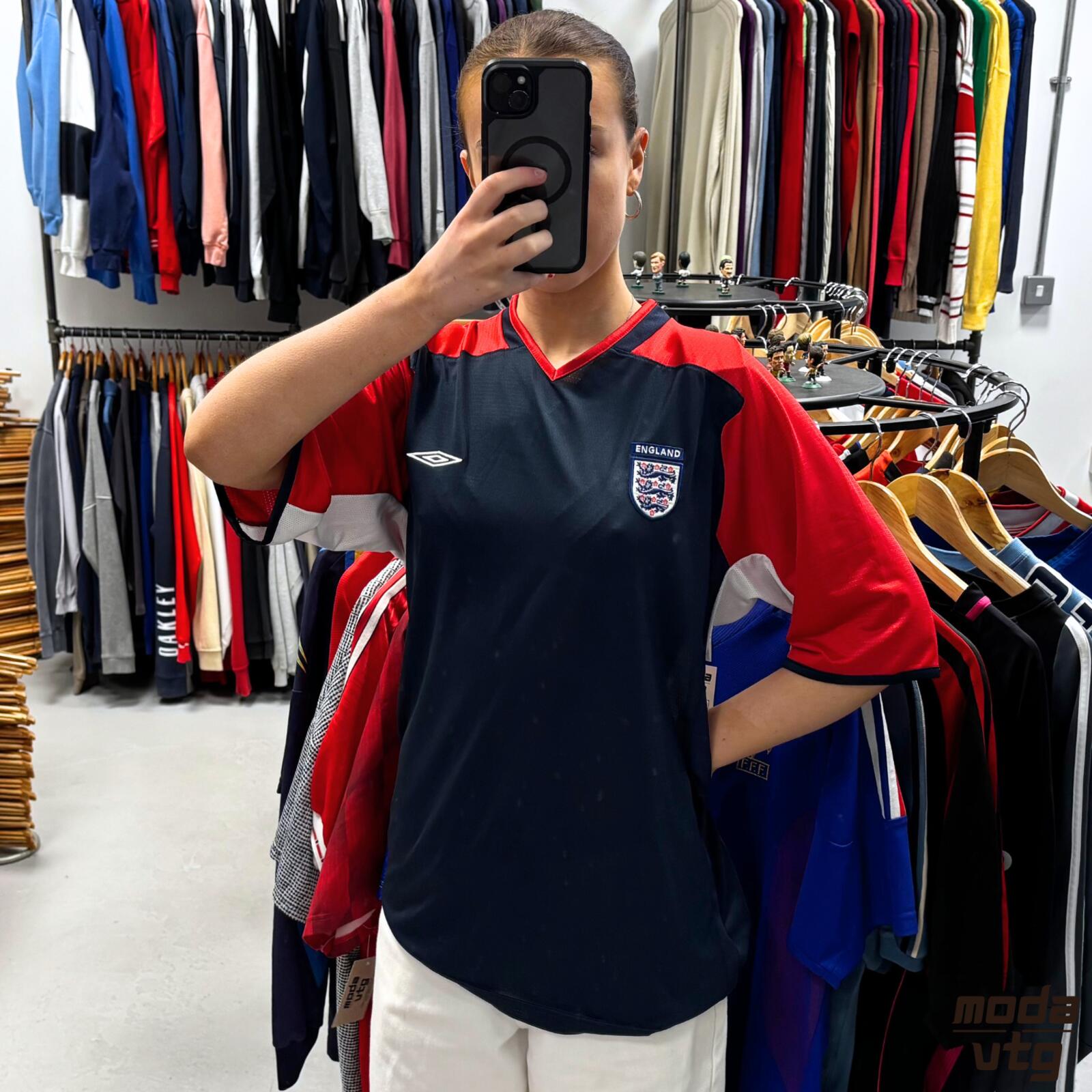 Vintage Y2K England Jersey Navy Large Retro Unisex Umbro World Cup