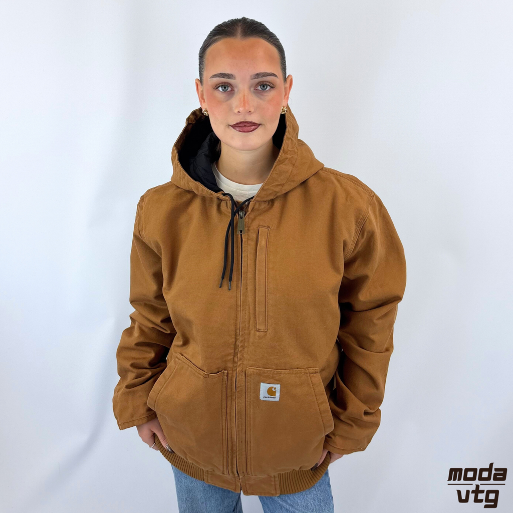 Y2K Carhartt Active Jacket Brown Medium Workwear