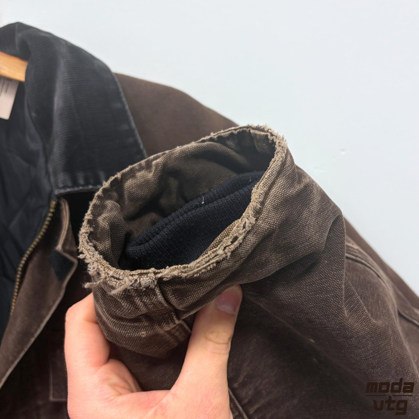 Vintage Y2K Carhartt Chore Jacket Brown Large Retro Workwear