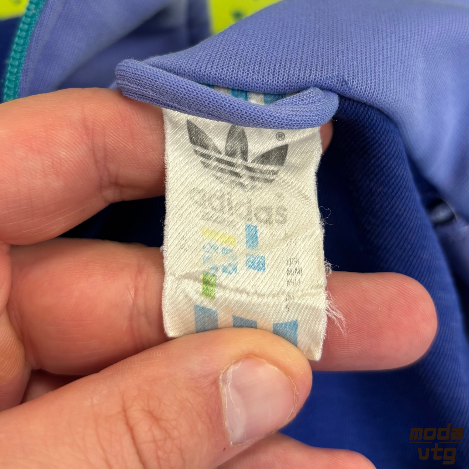 Vintage 80s Adidas Track Jacket Purple Large Retro