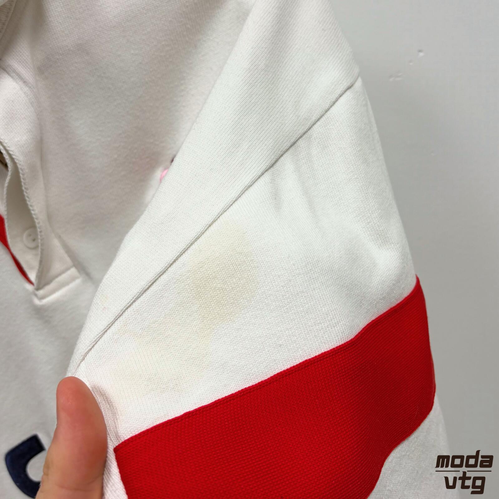 Vintage 1997/99 England Rugby Polo White Large Retro Unisex Nike