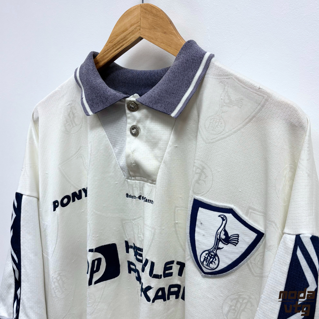 Vintage 1995/97 Tottenham Hotspurs Home Jersey White XL Pony Retro