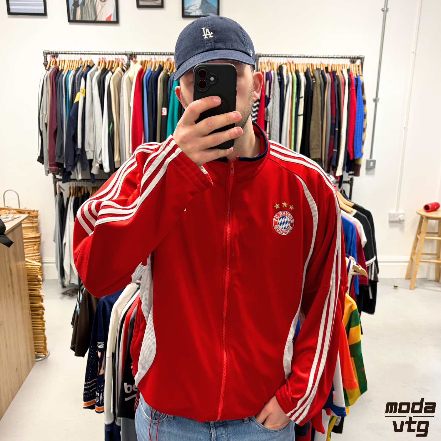 Vintage 2006 Bayern Munich Adidas Track Jacket Red XL Retro Unisex