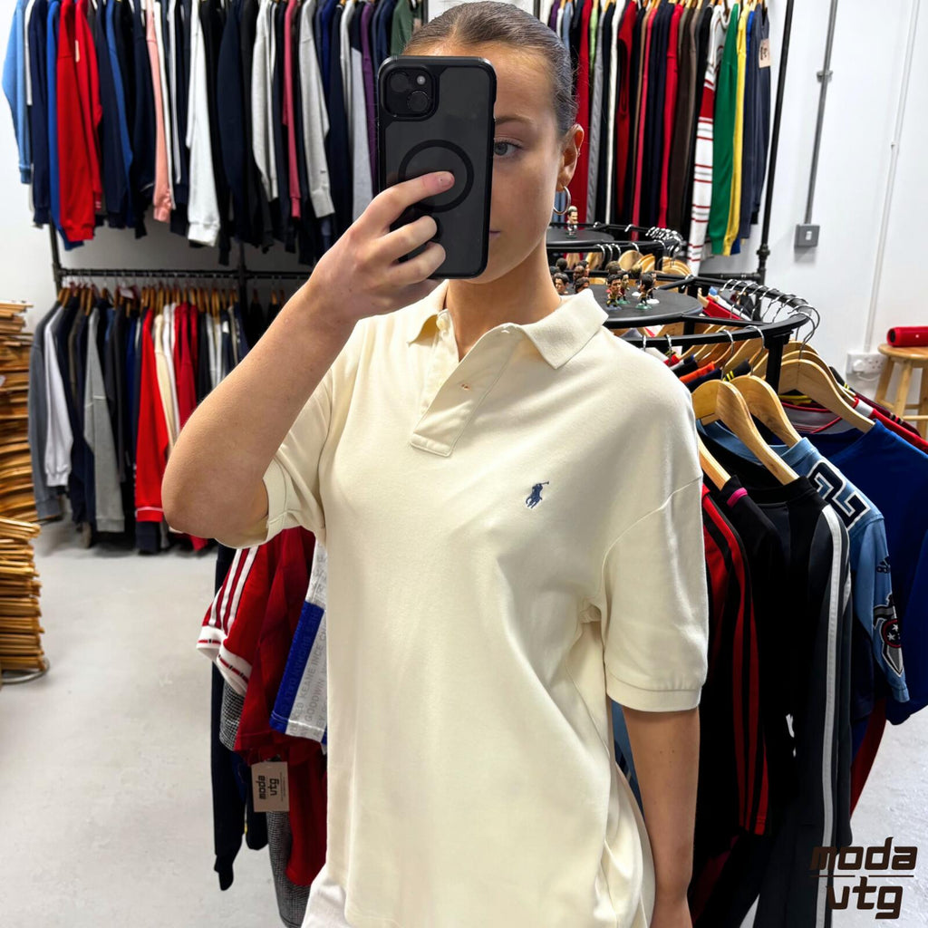 Vintage 90s Ralph Lauren Polo Beige Large Retro Unisex