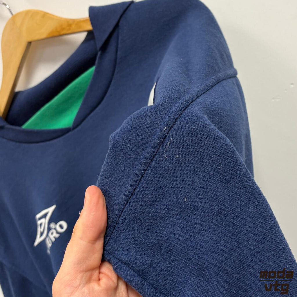 Vintage 90s Real Betis Sweatshirt Navy Medium Umbro Retro Unisex