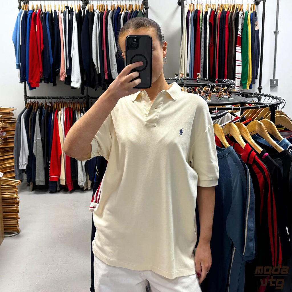 Vintage 90s Ralph Lauren Polo Beige Large Retro Unisex