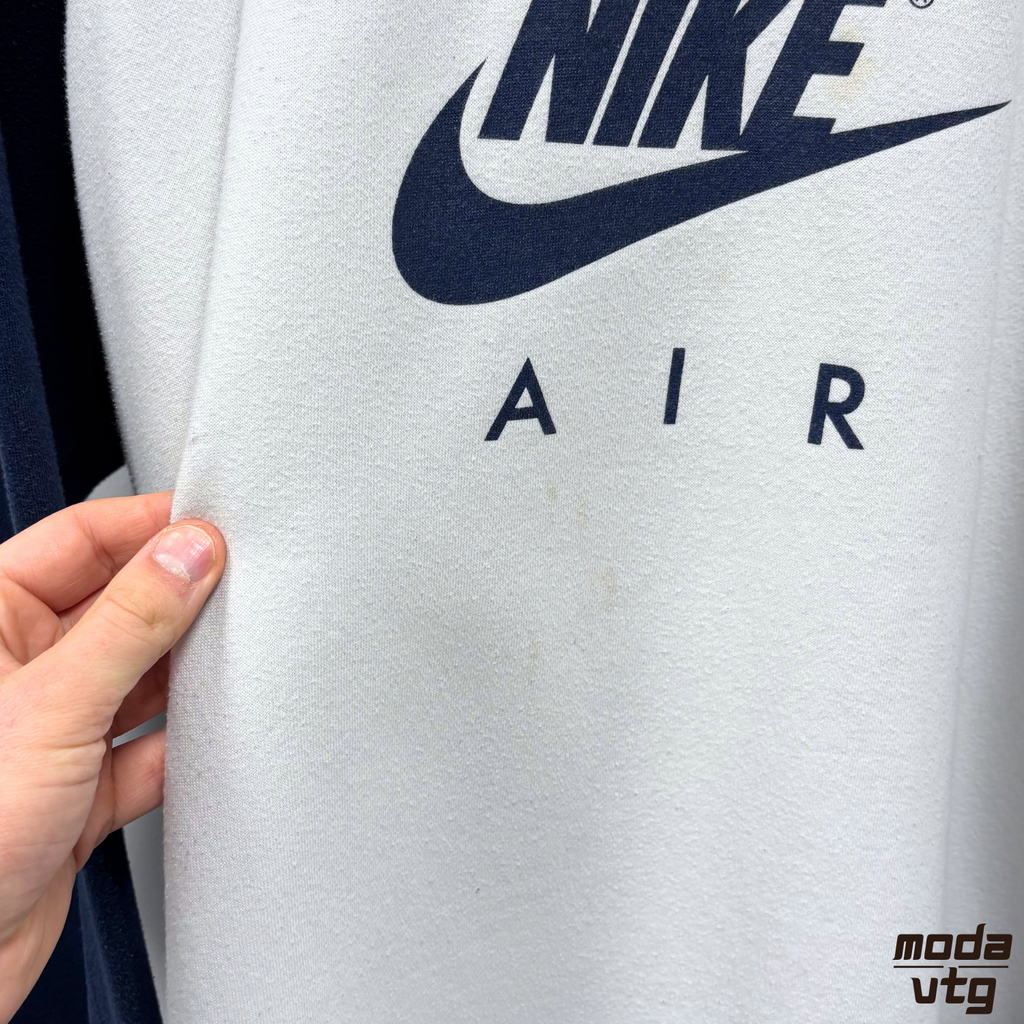 Vintage Y2K Nike Sweatshirt White Large