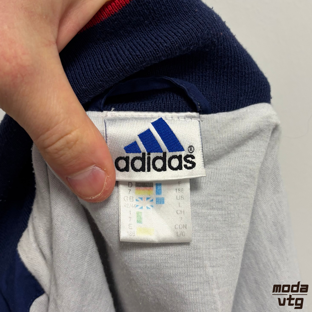 Vintage 90s Adidas Track Jacket Navy XL Retro Unisex Festival