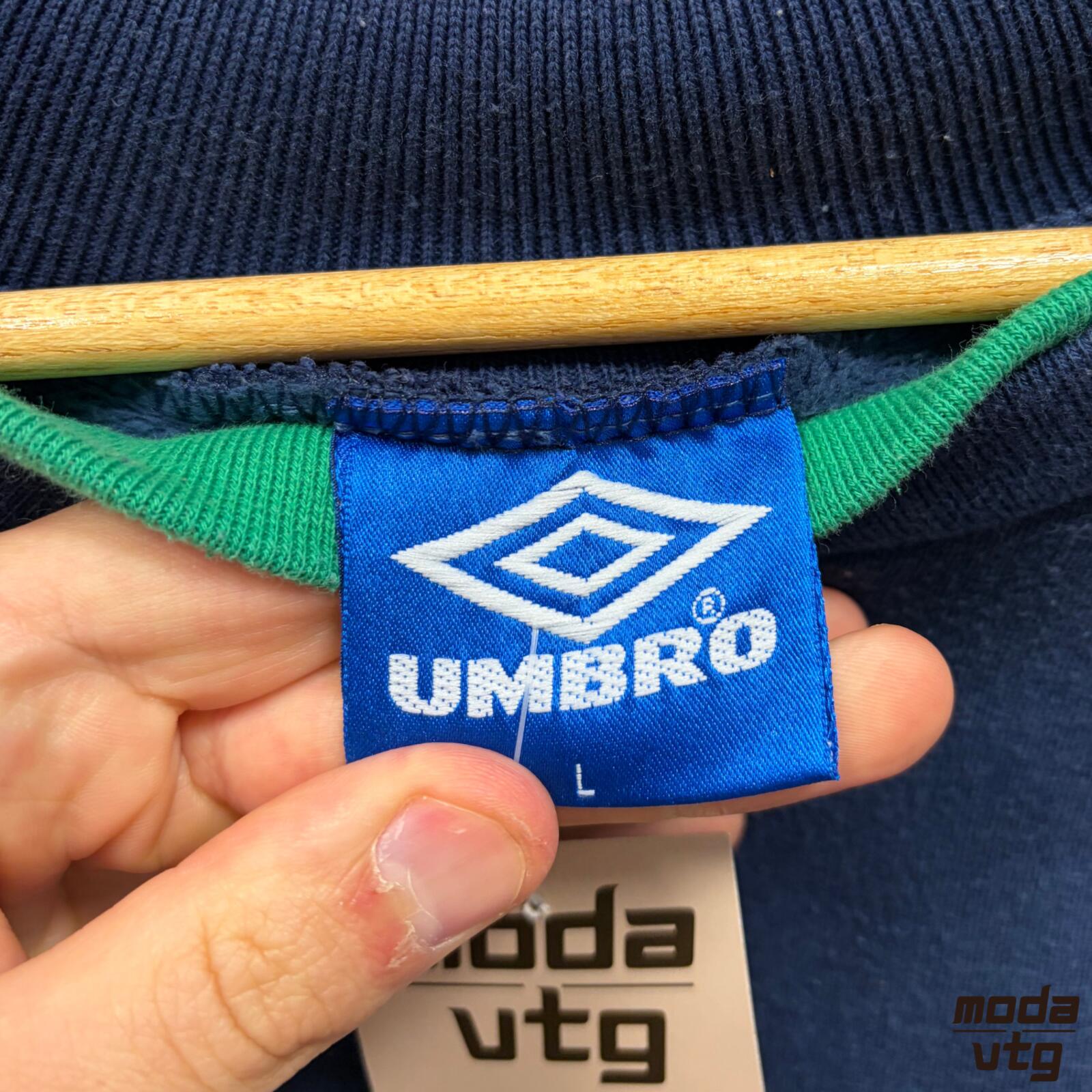 Vintage 90s Real Betis Sweatshirt Navy Medium Umbro Retro Unisex
