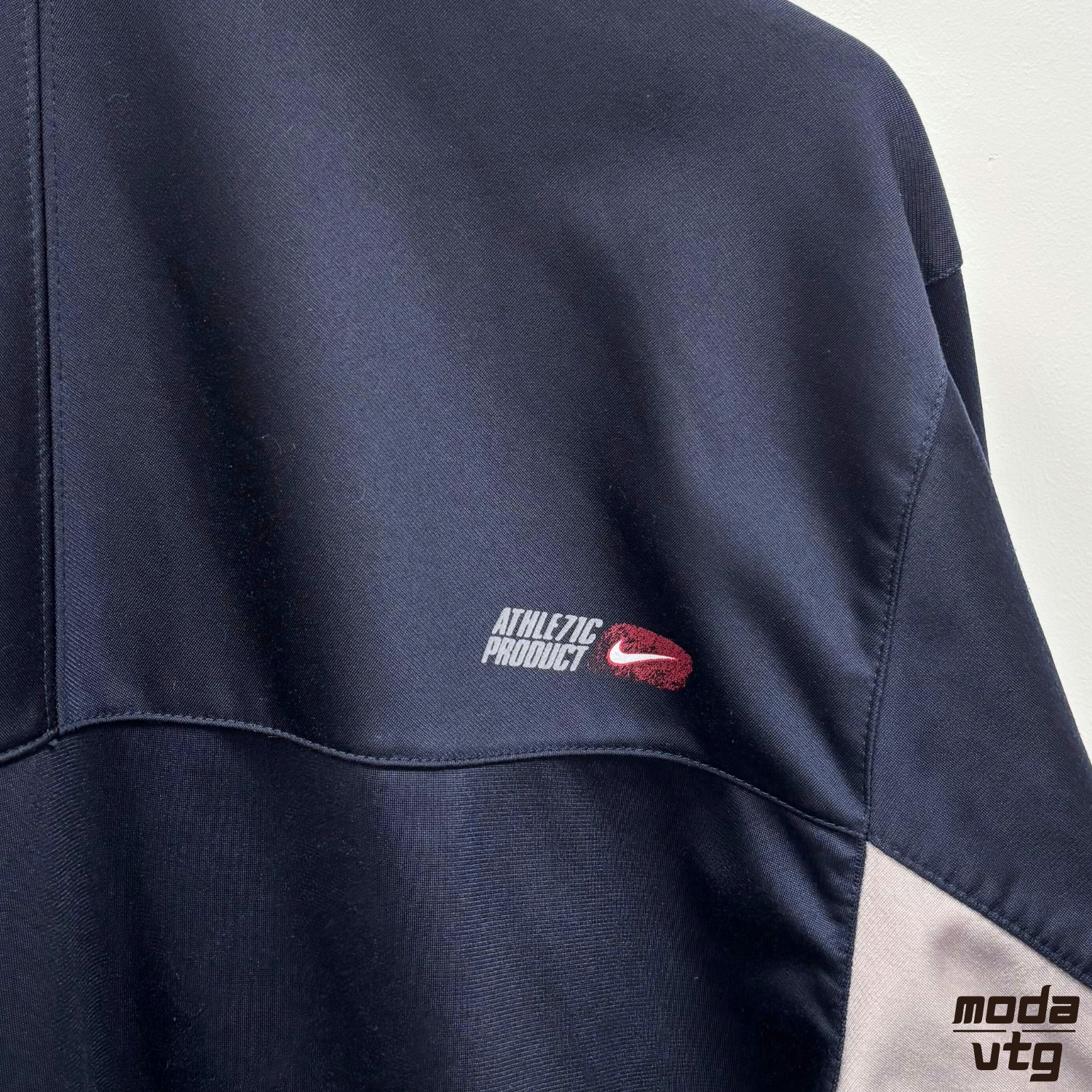 Vintage Y2K Nike Track Jacket Navy Large Retro