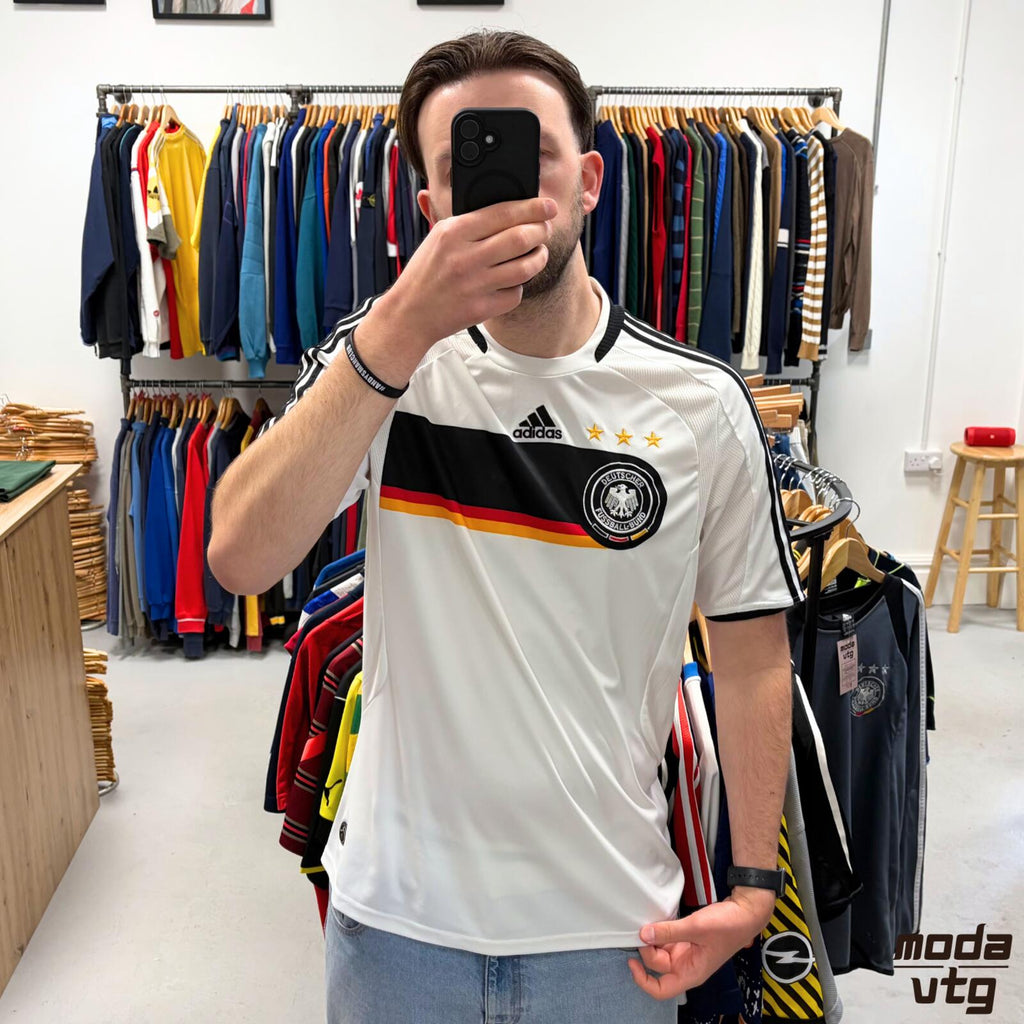 Vintage 2008/09 Germany Jersey White Large Retro Unisex Adidas