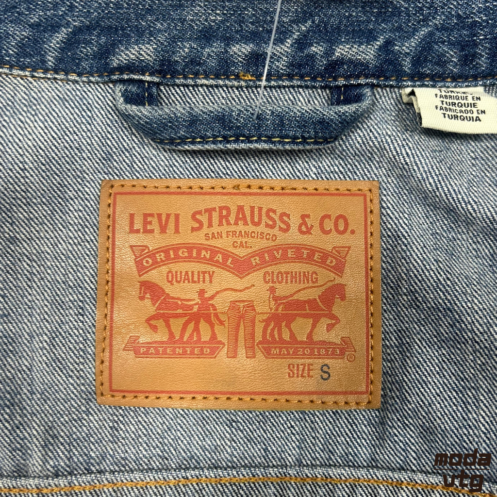 Vintage Y2K Levi’s Denim Jacket Blue Small Retro Unisex Trucker